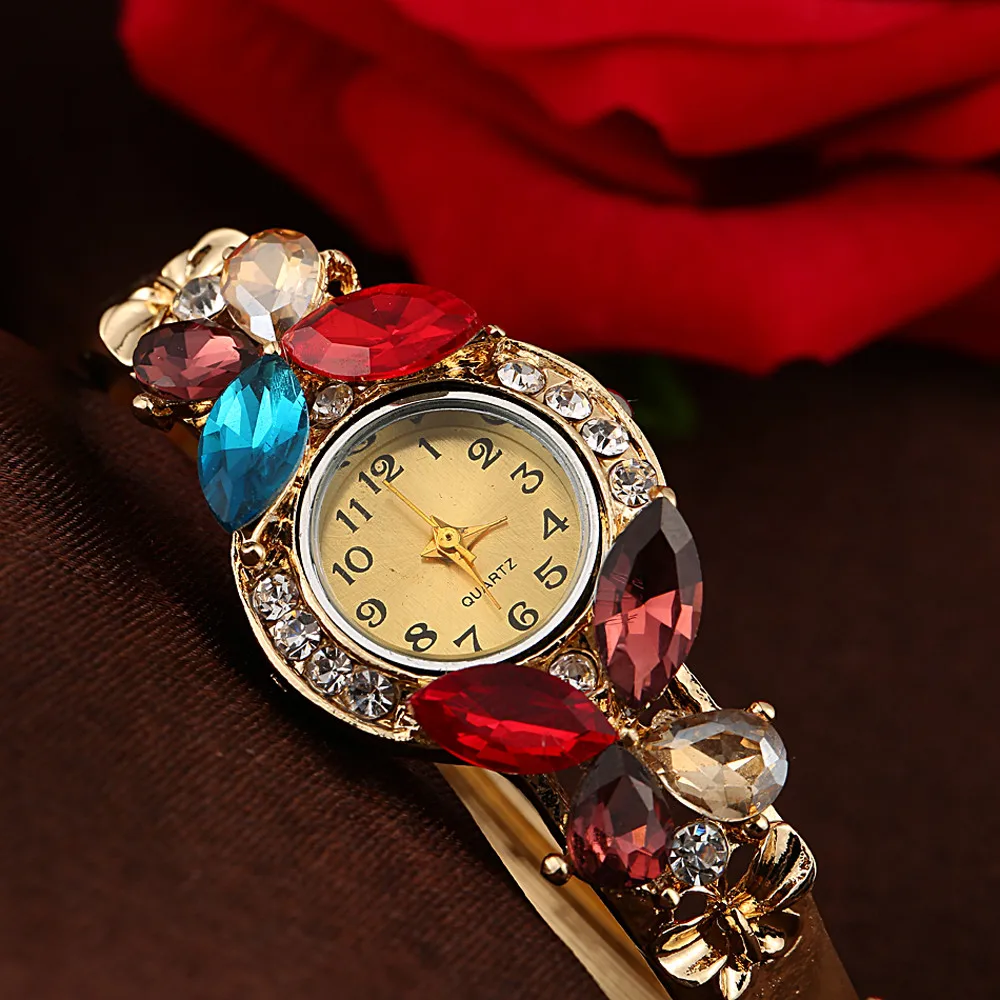 Reloj mujer marcas famosas de lujo Женские кварцевые наручные часы с кристаллами, стразы, браслет-бабочка, роскошные женские часы
