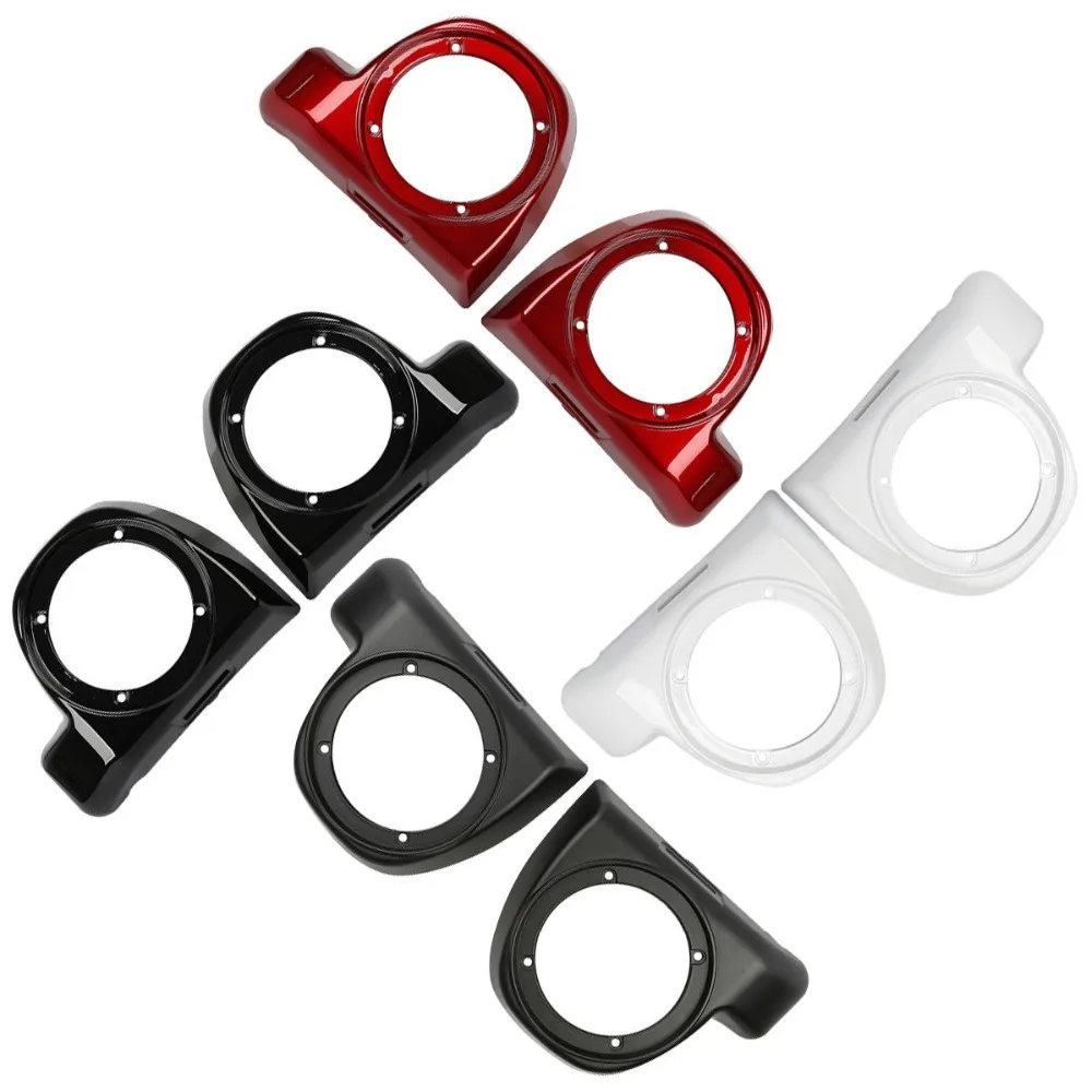 

Black/Red/White 6.5" Fairing Lower Speaker Box For Harley Touring Electra Street Glide Touring FLHT FLTR FLHX 2014-2018