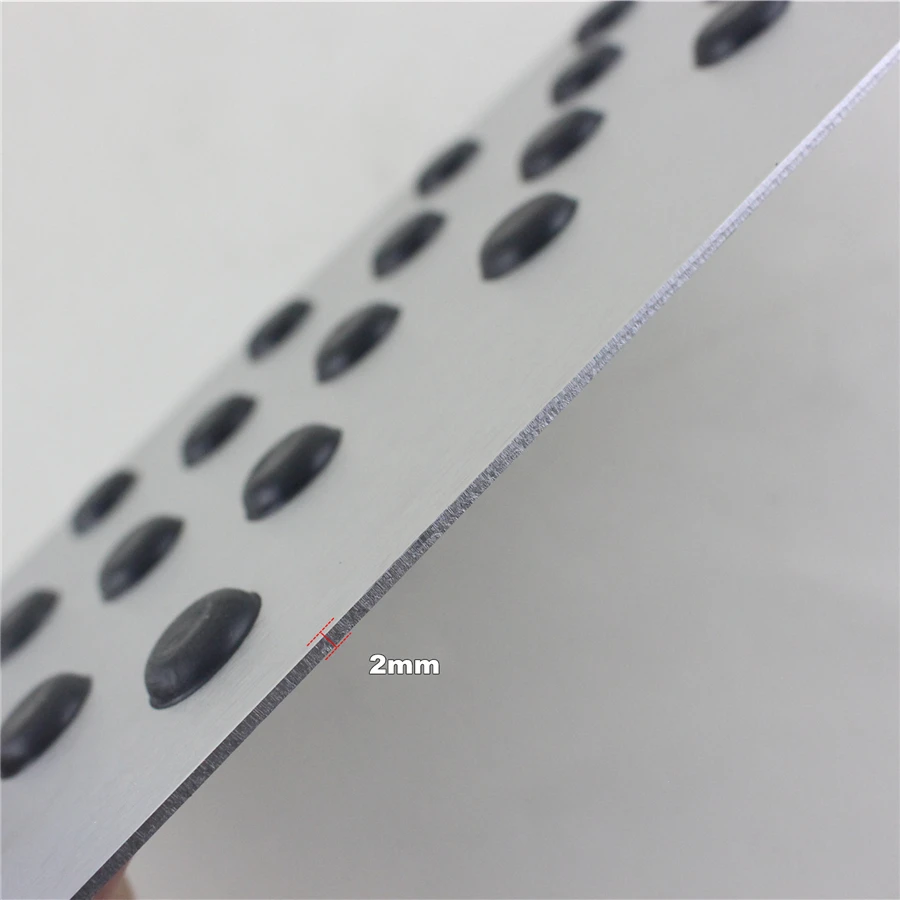 Aluminum alloy Car Non-slip Plate Carpet pedal Floor Mat Environmental Rubber Car Accessories Styling