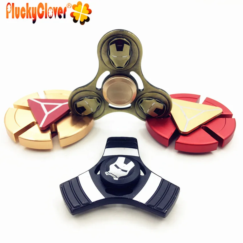 

1 pc Iron Man Tri-spinner Wheel Fidget Spinner Metal Ironman Hand Spinners EDC Gyro Figet Spiner Toy For Autistress Kids Adults