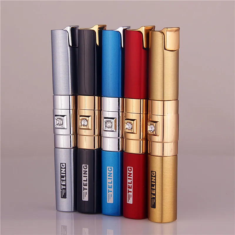 Fashion Creative Square Crystal Cigarette lighter Women Cigarette