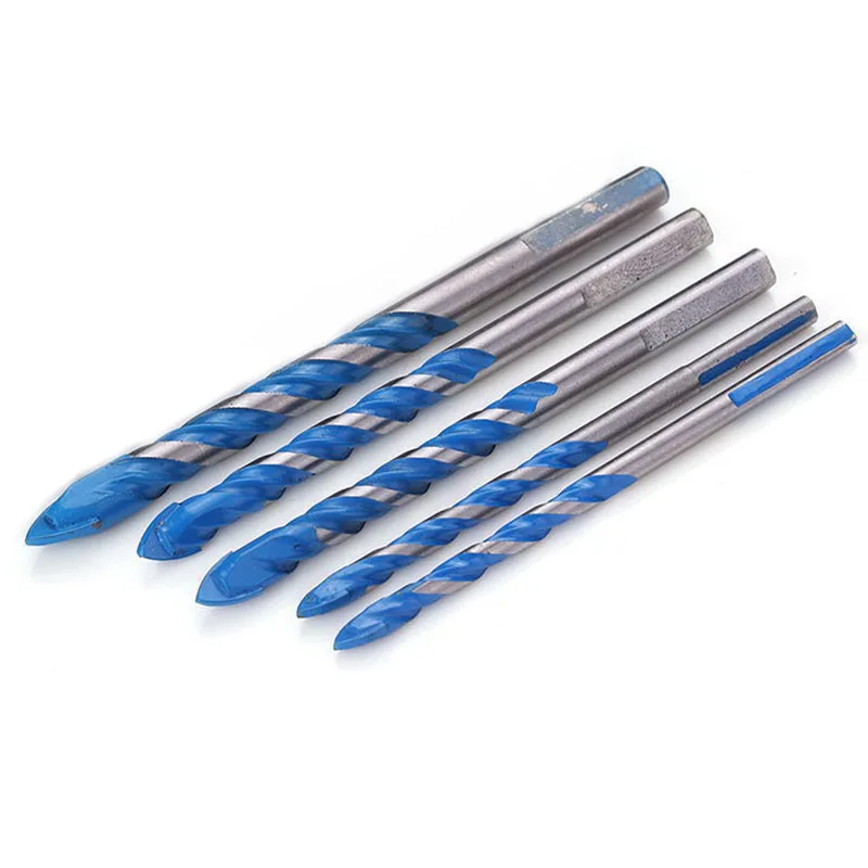 

5PCS Multi Triangle Drill Bit For Cement Wall Ceramic Tile Drilling Hole Durable