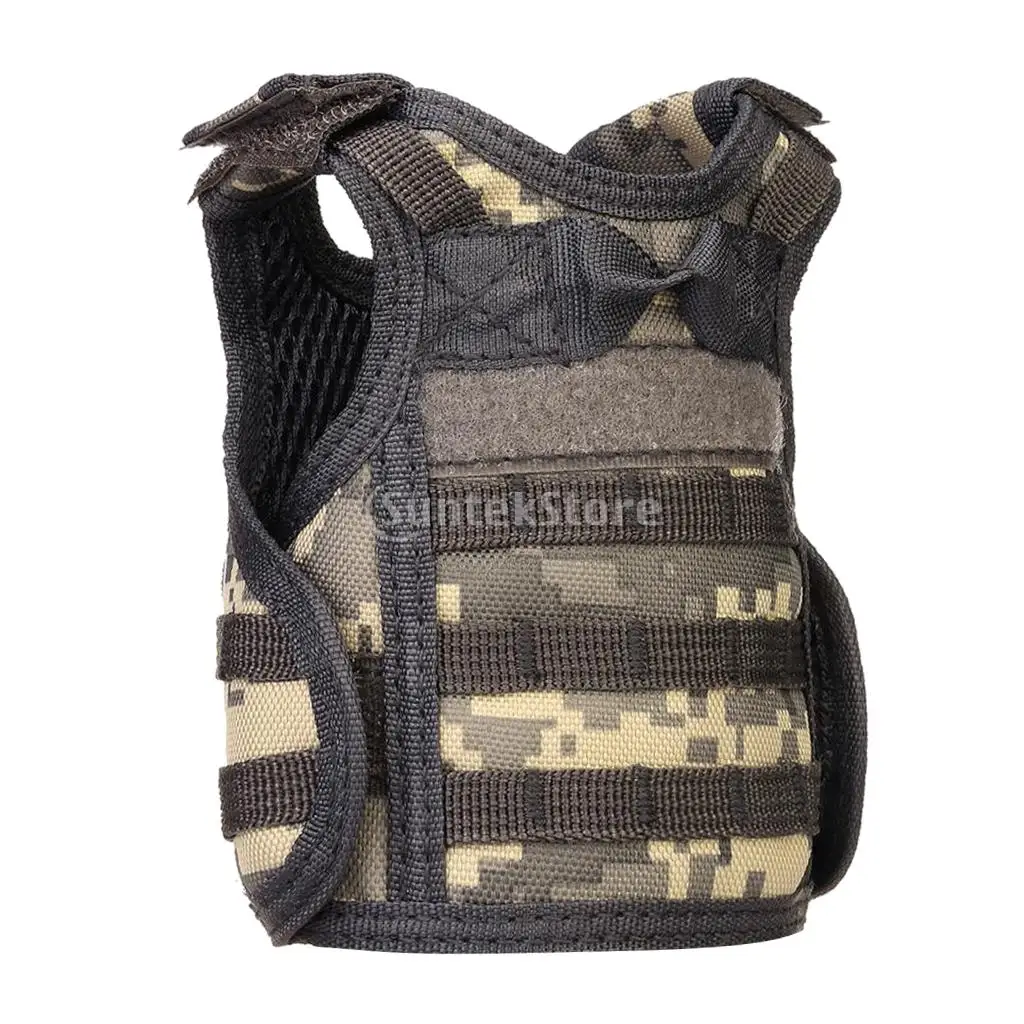 Mini Military Army Tactical MOLLE Vest Style Beers Sleeve Cans Cover Bottles Stubby Holder Cool Bottle Decoration