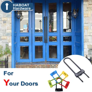 

HA1007 Gate Combination Padlock 3 Digit Password Lock for Bike Garden Home Shop Office Sliding Glass Door Security Hardware i