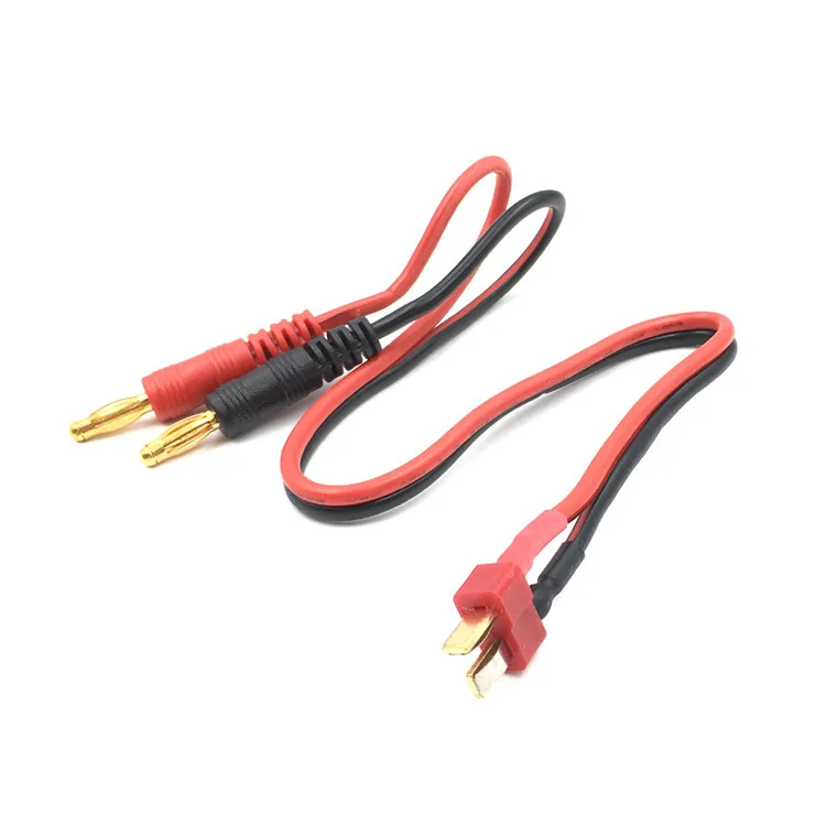 1 шт. RC соединительные кабели T plug Deans разъем для банана Tamiya штекер для банана для IMAX B6 B6AC B8 зарядные устройства - Цвет: T plug to Banana