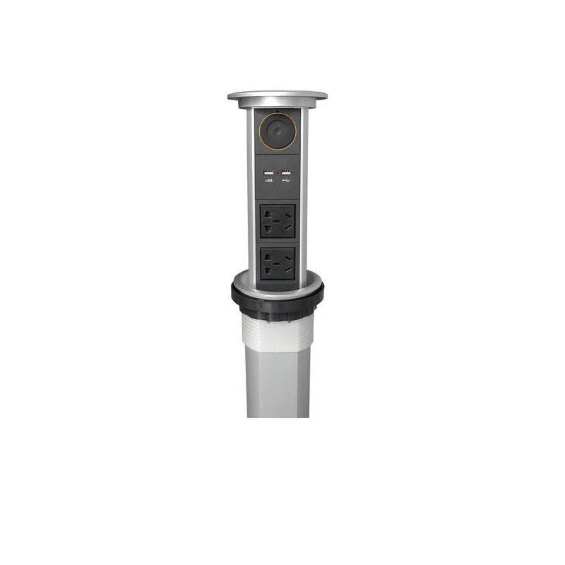  Nueva llegada toma de corriente motorizada inteligente One-Key 2 tomas de corriente y 2 puertos USB