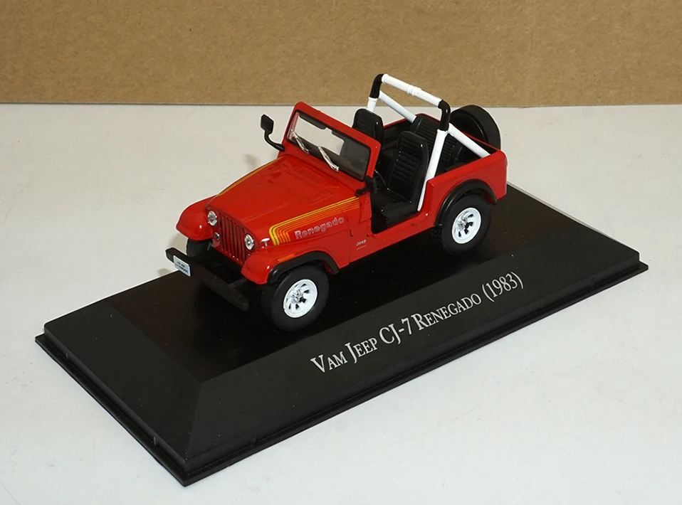  Toy Cars Red  metal Model Car 1 43 Car Diecasts Toy Vehicles Diecast Sport Car Toys for CHEVROLET OMEGA CDJEEP CJ-7 (3)