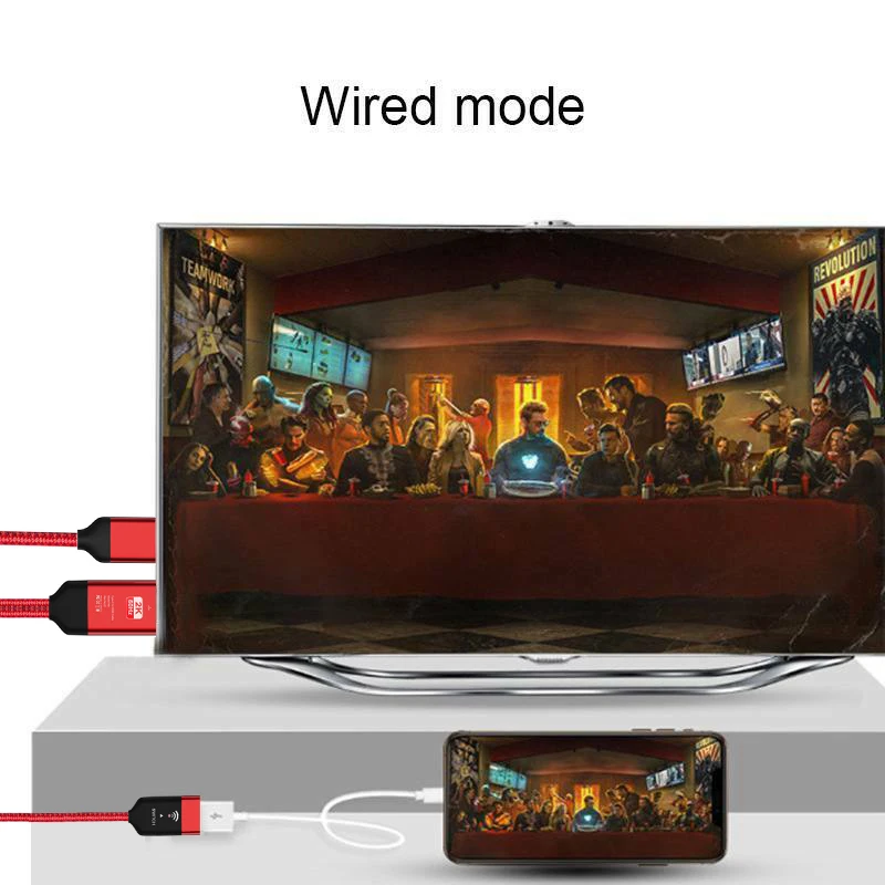 2K HDMI беспроводной Wifi зеркальный Кабель-адаптер для iPhone 11 Pro MAX XS XR 6 7 8 samsung S9 iOS Micro usb type C Android Phone to tv