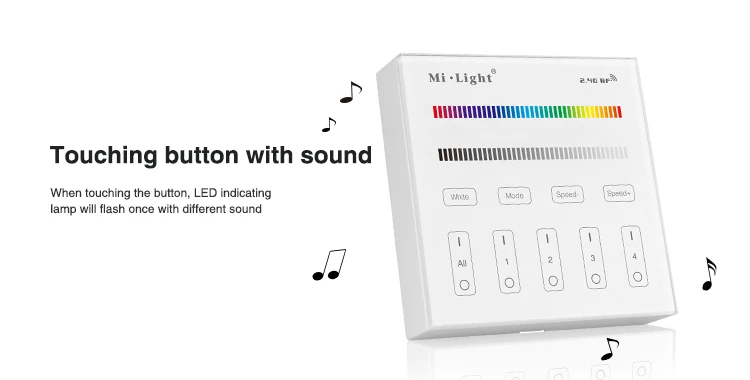 Milight B3 4-зоны RGB/RGBW и яркость затемняя смарт-Панель удаленного Управление Лер Управление для Светодиодные полосы свет ленты лампы или лампы