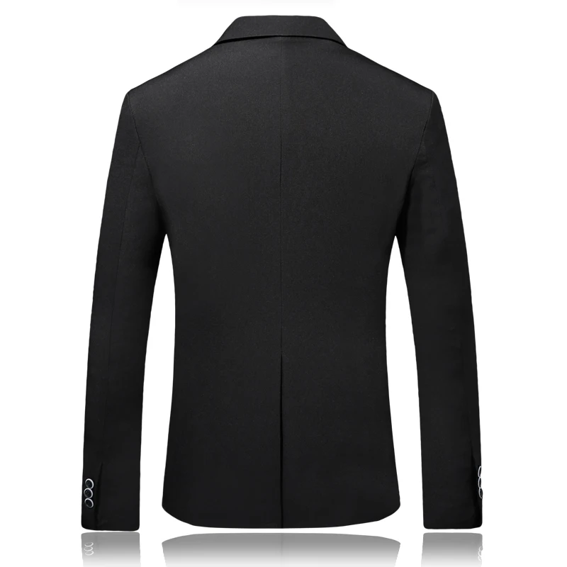 Мужской приталенный пиджак черный с длинным рукавом Размеры S M L XL 2XL 3XL 2019|Пиджаки|
