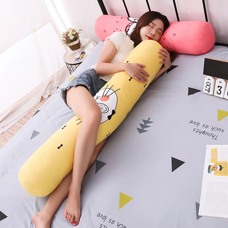 Милый мультфильм плюшевая подушка аниме длинная Спящая Подушка плюшевый медведь игрушка для беременных Женская Подушка постельное белье