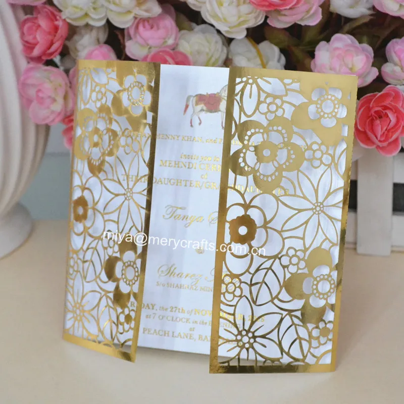 Compare Prices On Muslim Wedding Invitations Online Ping Wedding Invitations Prices Luxury Gold With Pearl Design And Elegant Ornaments Graphics Style Invitation