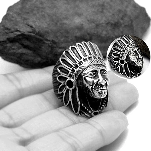 Винтажное кольцо на палец, Классические мужские женские кольца, бижутерия, античное серебро, сплав, байкерское кольцо, панк, индийский главный узор, кольцо, подарок