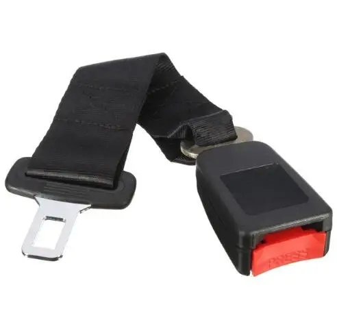 

22% OFF 1pc 14inch Black Safety Belt 7/8inch Buckle Seat Seatbelt Extender Extension Polyester Overall length 360 mm