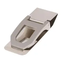 Портативные Мужские Женские кошельки для денег, держатели для карт, бумажники из нержавеющей стали, дугообразные открытые бумажники, зажимы, визитные карточки, бумажные папки