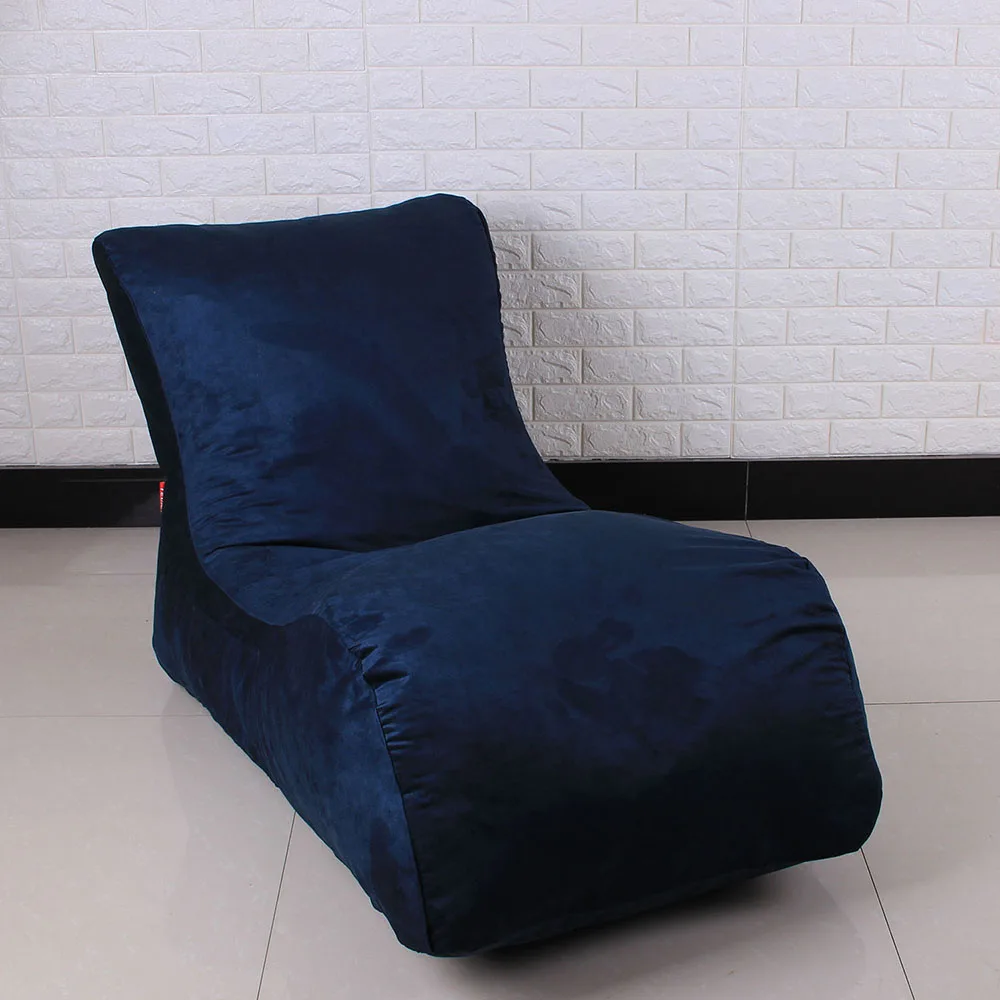 LEVMOON кресло Beanbag Chat Bean bag набор диванов мебель для гостиной без наполнения Beanbag кровати lazy seat zac - Цвет: dark blue