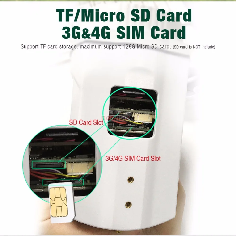 1080 P 3G 4G cámara IP PTZ al aire libre Wifi tarjeta SIM Cámara P2P soporte Micro SD tarjeta de almacenamiento wi-Fi Cámara 5X 10X lente de Zoom de cámaras de CCTV - 3