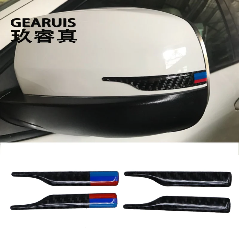 Carbon Fiber Rearview Mirror Anti-Rub Strips Protector for BWM E90 E60 F30 F34 F10 F20 x1 x3 x4 x5 x6 Car Anti-Collision Strip