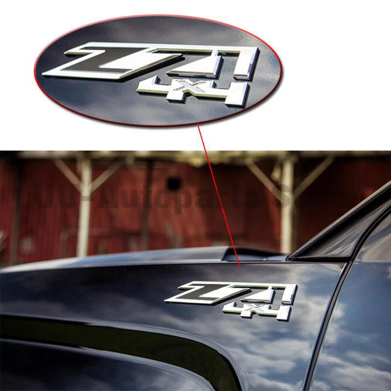 Z71 4x4 наклейка с эмблемой новый красный хром для Chevrolet Silverado GMC Sierra Tahoe Truck|car sticker|chrome
