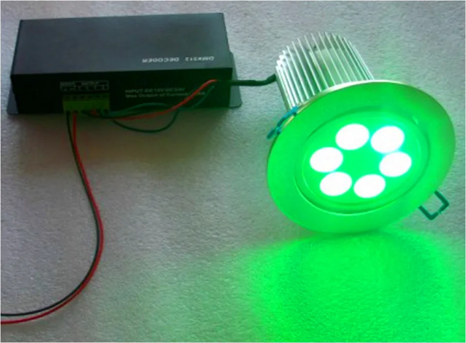 1*3 watt RGB LED downlight; DC12V eingang; mit 4 draht PWM fahrer