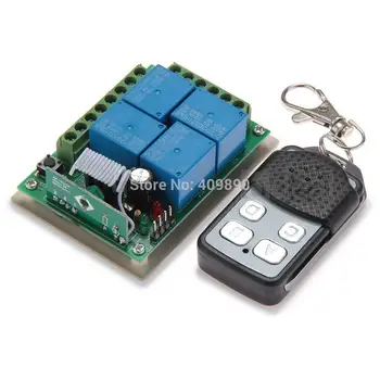 

4 Channel Wireless Remote Control Switch System + Receiver DC 12V 315MHZ