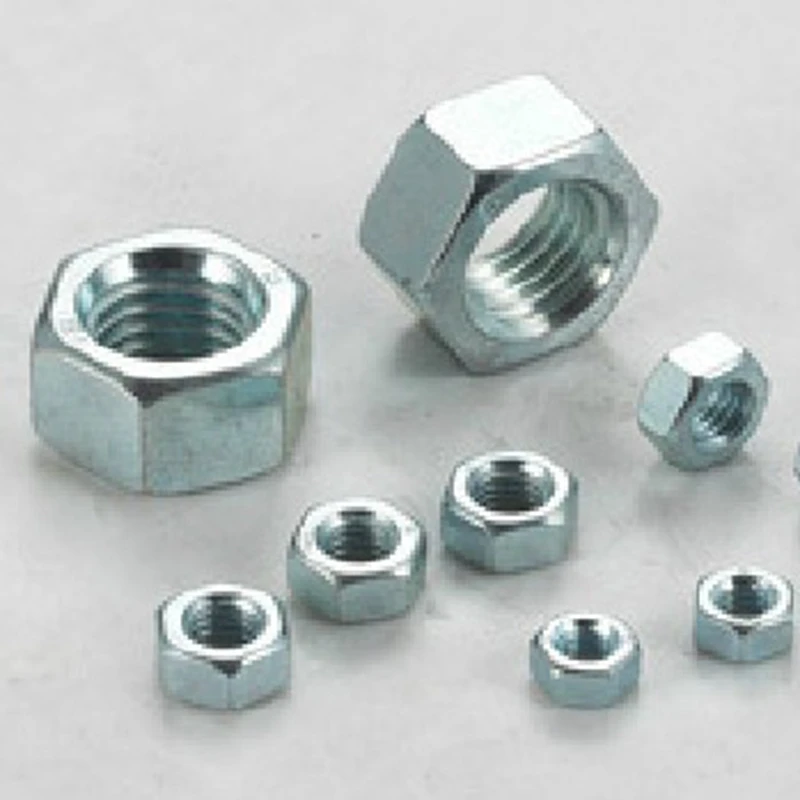 

4.8 hex nut Hex nut M2--M30 GB Blue white zinc
