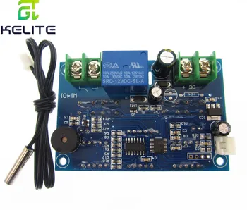 

5pcs/lot DC12V thermostat Intelligent digital thermostat temperature controller With NTC sensor W1401 led display