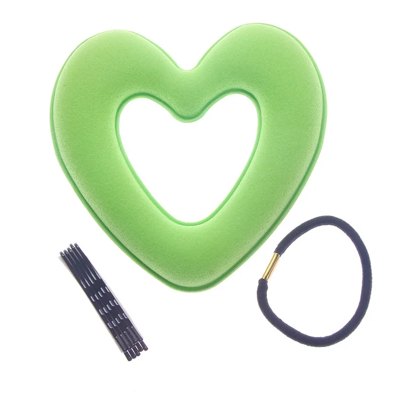 Portable Women Lady Hair Donut Bun Heart Maker Magic Foam Sponge Princess Hairstyle Hairbands+Clip Bband Free Shipping Portable Women Lady Hair Donut Bun Heart Maker Magic Foam Sponge Princess Hairstyle Hairbands+Clip Bband Free Shipping