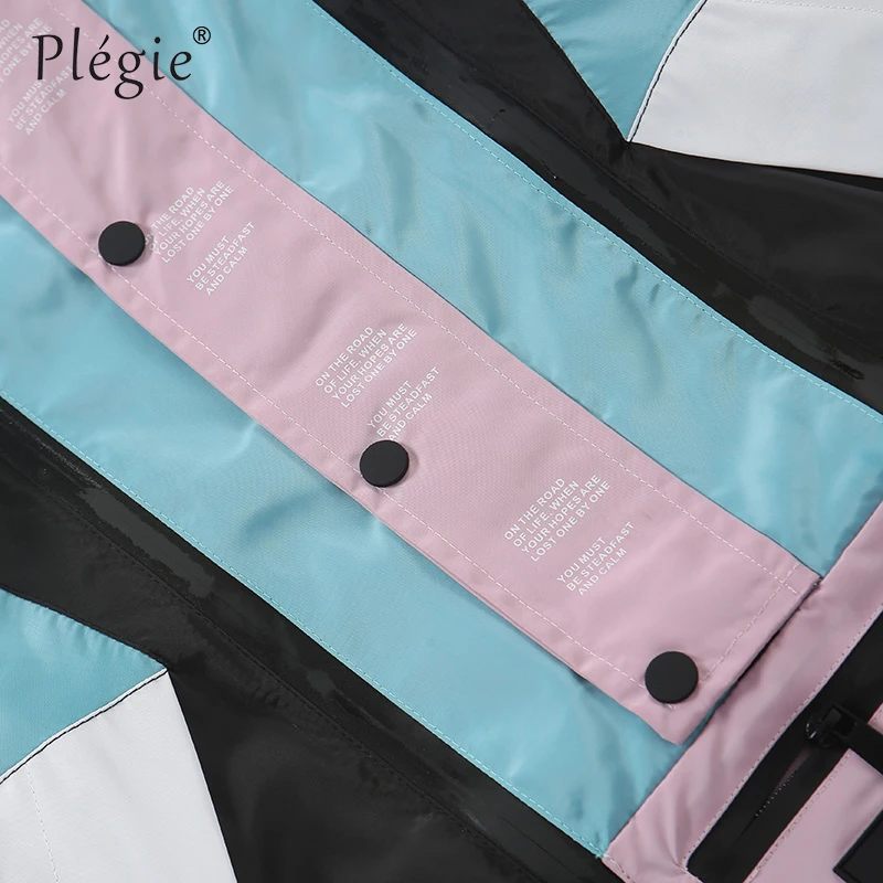 Plegie Harajuku Jacket Men HipHop Streetwear Retro Jacket Windbreaker Pocket Spring 2019 Vintage Color Block Track Jacket Zipper Plegie Harajuku Jacket Men HipHop Streetwear Retro Jacket Windbreaker Pocket Spring 2019 Vintage Color Block Track Jacket Zipper