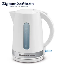 Zigmund& Shtain KE-617 Электрический чайник, 2200 Вт, 1,7 л, Съемный фильтр, Автоотключение, Отсек для хранения шнура, Светодиодная подсветка кнопки включения, Поворотная база на 360°