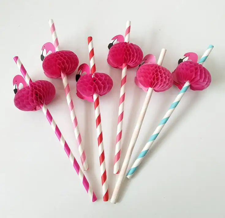 

5000pcs/lot 3D Flamingo Straw Flexible Plastic Drinking Straws Kids Birthday/Wedding/Pool Party Decoration Supplies SN1240