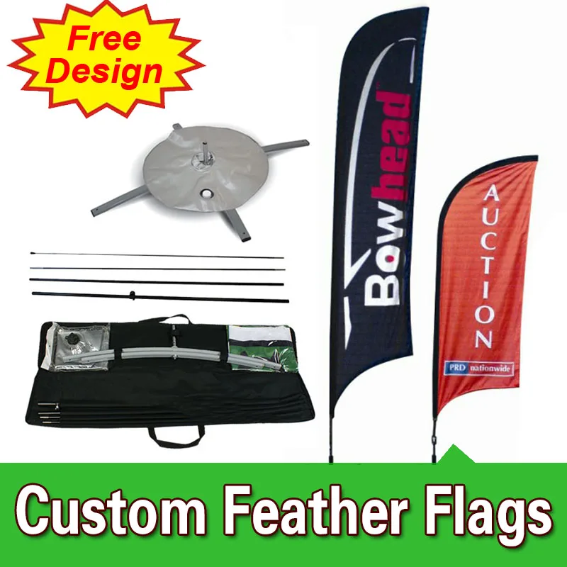

Free Design Free Shipping Double Sided Cross Base Feather Competitive Advertising Flags Bow Banner Personalized Feather Flags