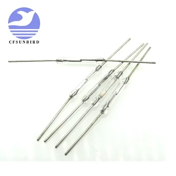 

CFsunbird 100pcs N/O Reed switch Magnetic Switch 2 * 14mm Normally Open Magnetic Induction switch
