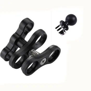 

10pcs Sport Camera Dual Aluminum Alloy Ball Clamp for Underwater Camera Arm System with Ball Head for GoPro Hero 6 5 4 Xiao Yi