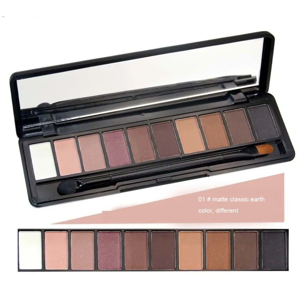 

Glitter Eye 10Colors Makeup Eye Shadow Palette Flash Matte Eyeshadow Palette