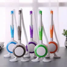 10 шт./партия офисные гелевые ручки для прилавка Настольный карандаш можно наклеить фиксированной веревкой бар банка синяя ручка с наклейками настольная ручка