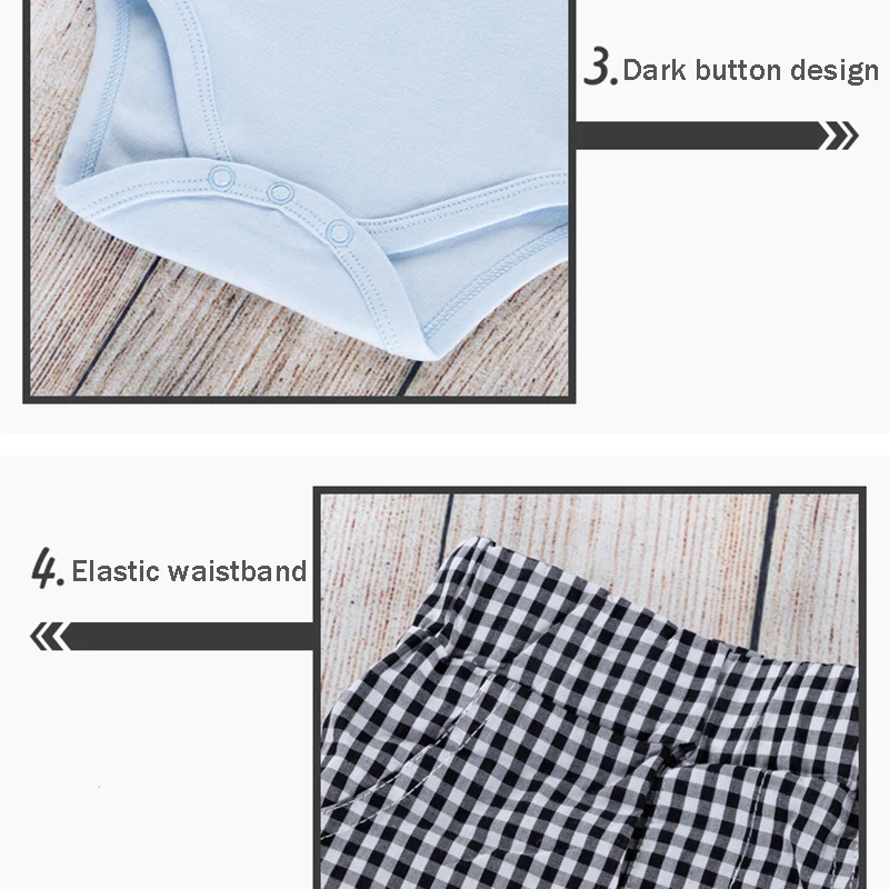 Cotton Baby Kids Clothes Set Toddler Baby Boys Summer Gentleman Bowtie Short Sleeve Shirt+Overall Shorts Sets Boys Clothes