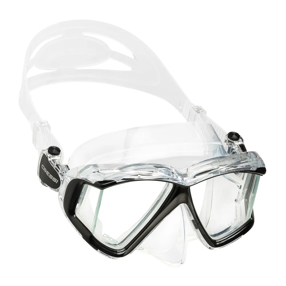 Маска для подводного плавания Cressi PANO 4 дюйма силиконовая с тремя линзами|diving mask