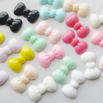 

10/30 pcs Lots Bowknot Flatback Resin Buttons Scrapbooking DIY Appliques