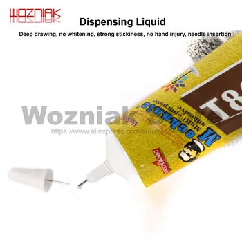 

MECHANIC MultiPurpose Liquid T8000 Super Glue T-8000 Strong Epoxy Resin Adhesive For Crystals Craft Rhinestone Phone Screen DIY