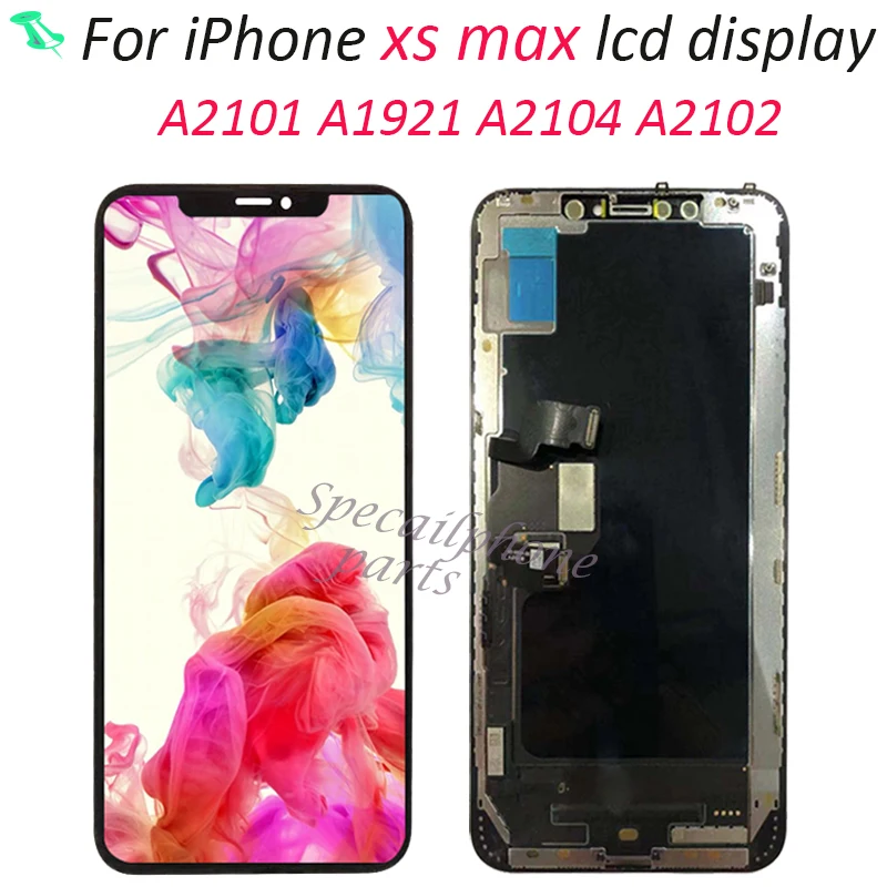 OLED 6,5 ''ЖК-дисплей для iPhone XS MAX/A2101 A1921 A2104 A2102 ЖК-дисплей с сенсорным экраном Запасные части для iPhone A2101 ЖК-дисплей