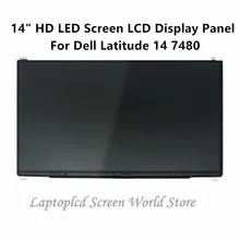 FTD lcd 1" HD светодиодный ЖК-экран дисплей Панель для Dell Latitude 14 7480 1366x768(без сенсорной функции