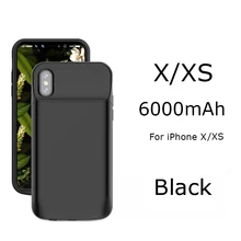 Новинка, акция, чехол для аккумулятора, 6000 мА/ч, зарядное устройство, чехол, внешняя батарея для iPhone X XS