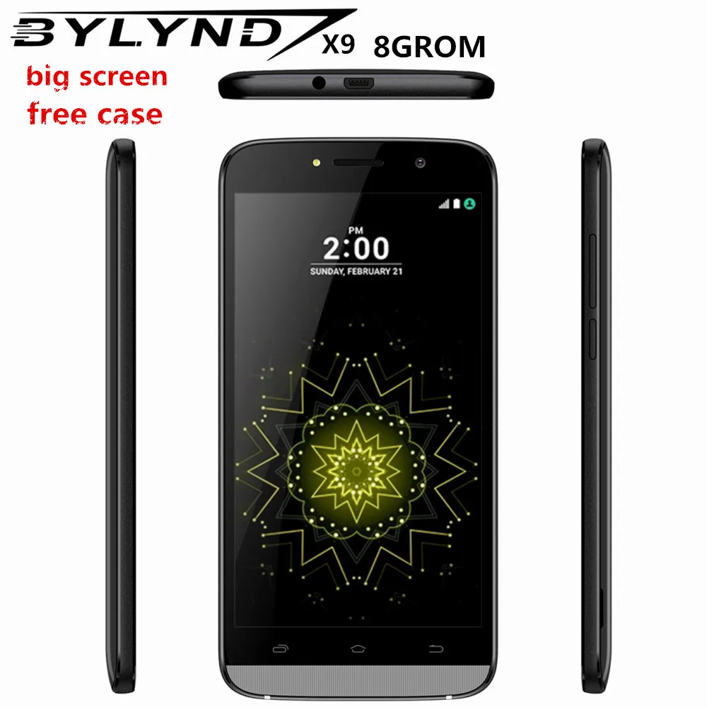 Smartphones 1G RAM+8G ROM Quad Core 5.5 inch Android 6.0