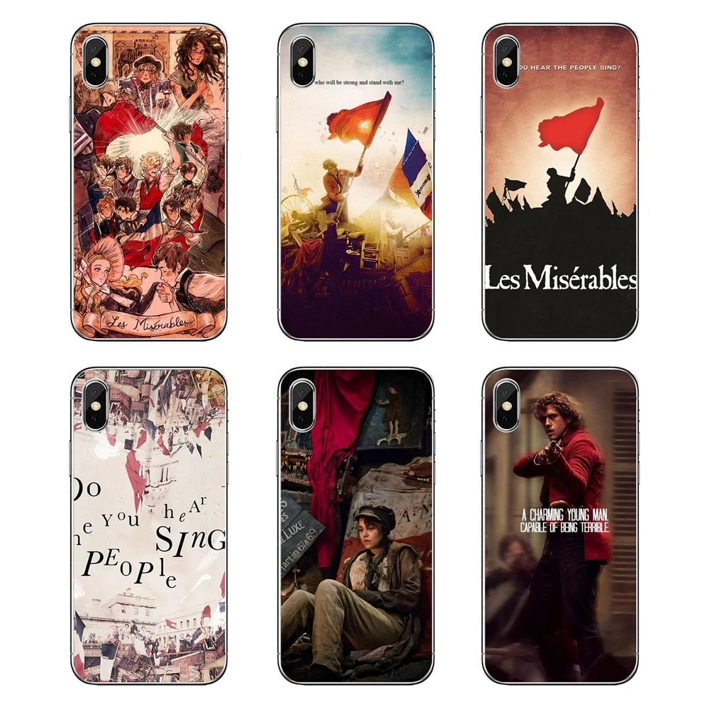 Silicone Case Les Miserables Mixed illustration inspiration For Huawei Honor 8 8C 8X 9 10 7A 7C Mate 20 Lite Pro P Smart Plus |