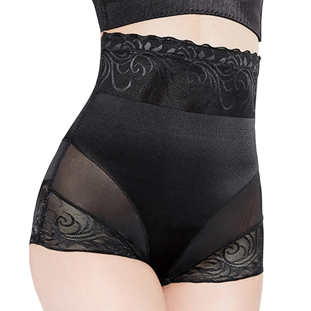 

ERAEYE High Waist Women Underwear Slimming Shapewear Postpartum Thin Abdomen Hips Lace Lingerie Boxers Body Shapers For Ladies