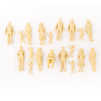 

20pcs Unpainted Model Train People Figures 1:25