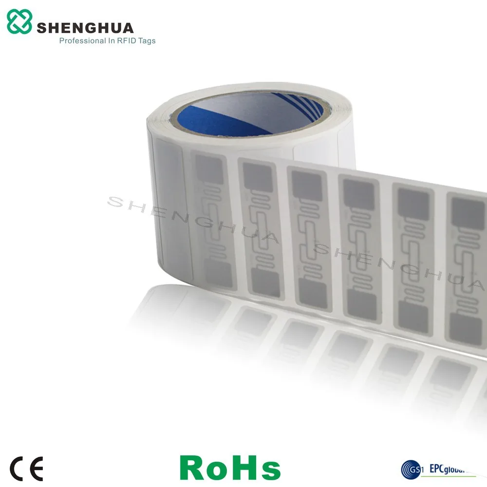 50pcs/pack UHF RFID Labels 860~960MHz Passive Tag Adhesive White Paper Sticker for Asset Tracking Application | Безопасность и
