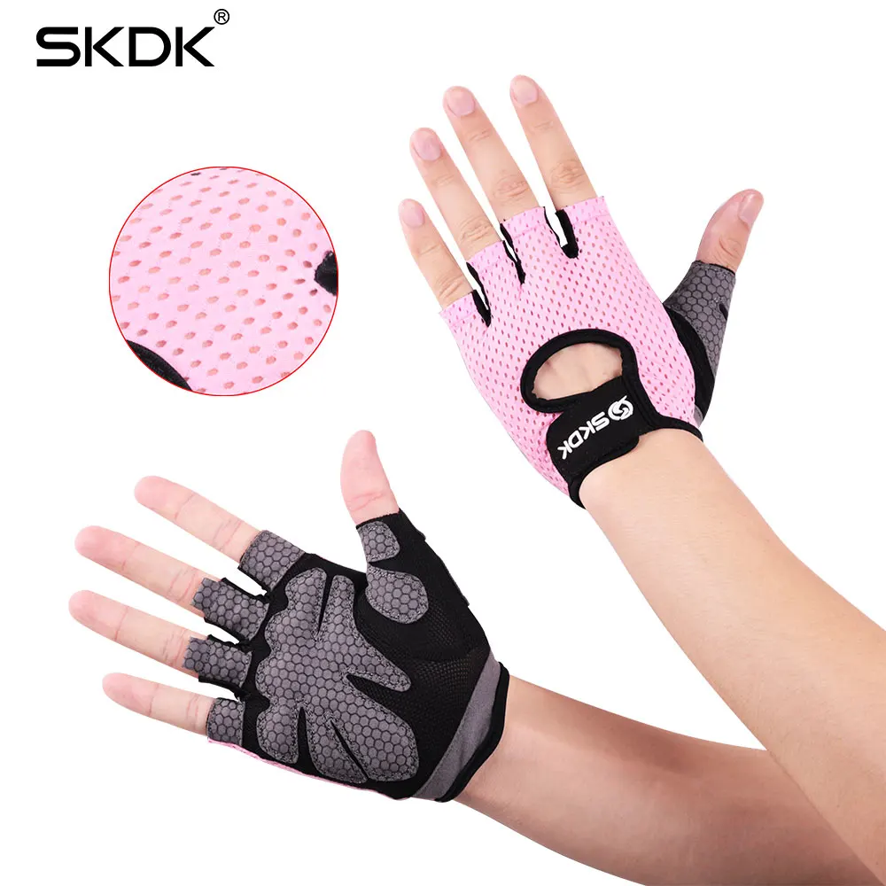 SKDK Neutral Elastic Gym Fitness Gloves Dumbbell Crossfit Weight