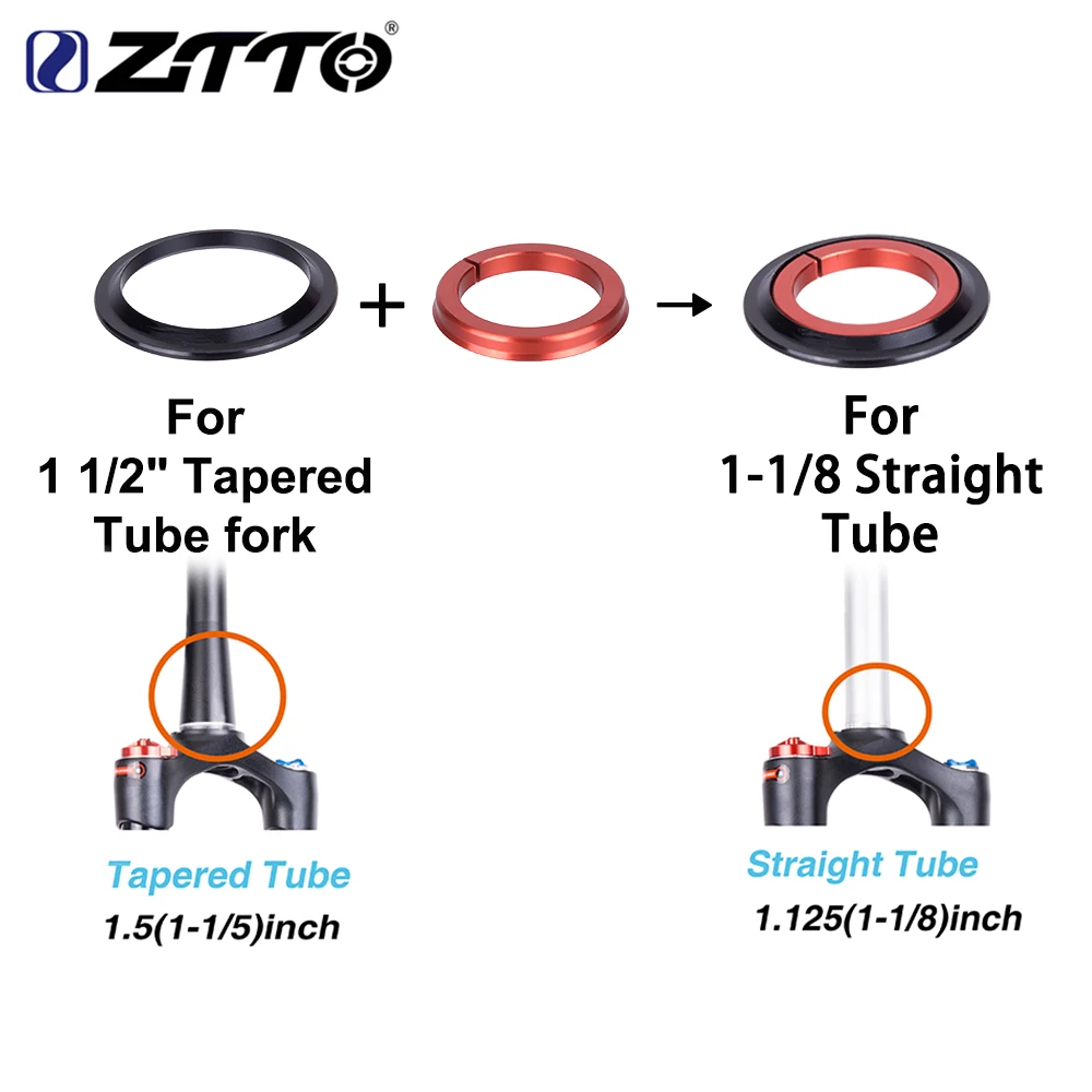 ZTTO 4456ST MTB велосипед дорожный велосипед гарнитура 44 мм 56 мм CNC 1 1/"-1 1/2" 1,5 коническая 28,6 прямая труба вилка внутренняя 44 56 гарнитура